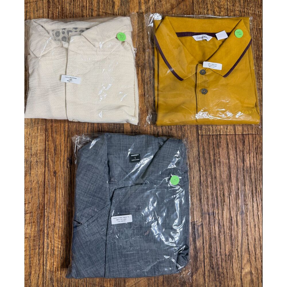 Men's Bundle#3: 3 Men's Polo Mix Size Large